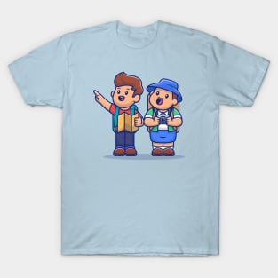 Cute Tour Guide And Tourist T-Shirt